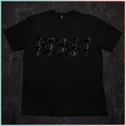 Black Camo Beast Positive Affirmation T-Shirt