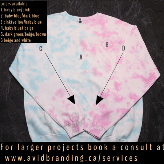 Create a Custom Tie Dye T Shirt - Sweatshirt - Sweatpants