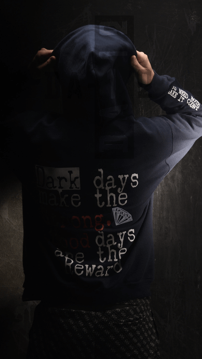 DA-12® Positivity Hoodies, T Shirts: Dark and Good Days Sweatshirt